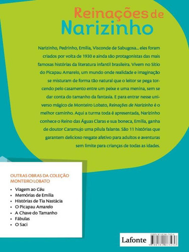 Reinações De Narizinho, De Lobato, Monteiro. Editora Lafonte, Capa Mole, Edição 1ª Edição - 2019 Em Português