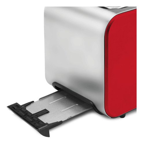 Tostadora Eléctrica Peabody Pe-t8127r Roja 7 Niveles 850w P2 Color Rojo Rojo