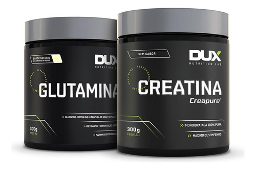 Creatina 100% Creapure 300g + Glutamina 300g Dux Nutrition