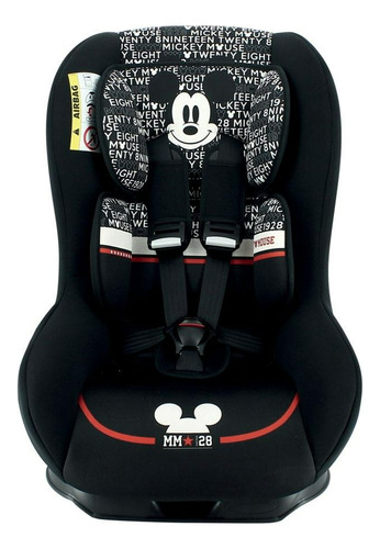 Autoasiento Silla Asiento De Auto Driver Disney Mickey Para Niños Color Negro