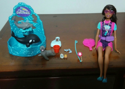 Barbie Seaworld  Con Sus Accesorios. Como Nueva