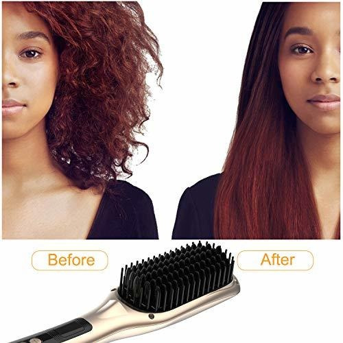Imagen 2 de 7 de Ceramic Ionic Hair Straightener Brush180-450,htwon 30s