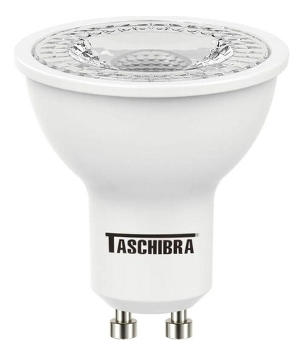 Kit 6 Lâmpada Dicroica Led 7w Taschibra Mr16 Gu10 Autovolt Cor Da Luz Luz Fria 6500k 110v/220v