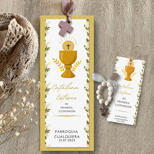 Kit Imprimible Comunion Confirmacion 11 - Texto Editables