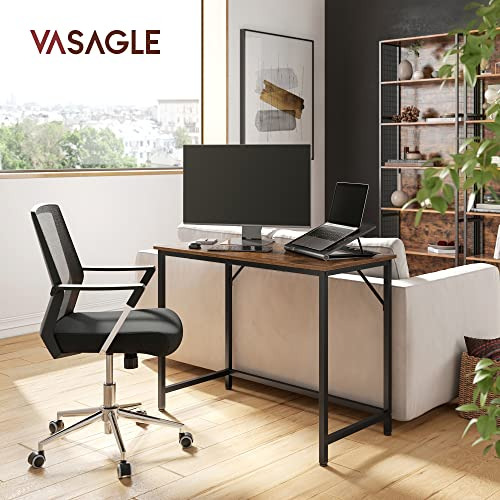 Escritorio Clasico Para Computadora De Madera Acero Marron