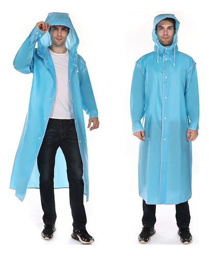 Poncho De Lluvia Reutilizable Impermeable Para Hombres