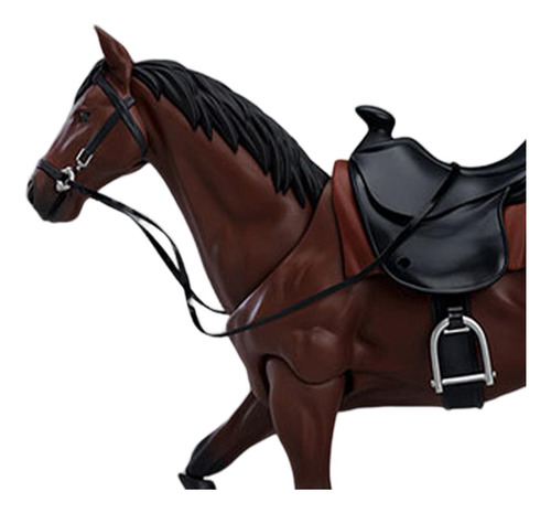 Modelo De Figura De Caballo A Escala 1/12, Accesorio Marrón