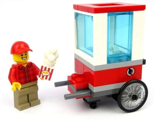 Lego City Carrinho De Pipoca Com Pipoqueiro 43 Peças  30364