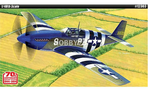 Maqueta P-51b Mustang Azul 