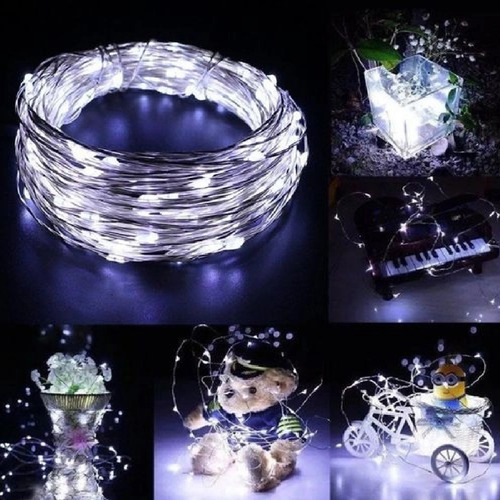 Fio Luz De Fada Led Cordão 2m 20 Leds Decoração Cobre Fita