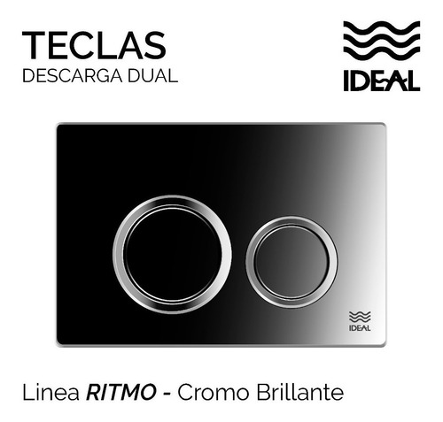 Tapa Ideal Melodia Cromo Bril Plas P/ Deposito Suma 2 80130