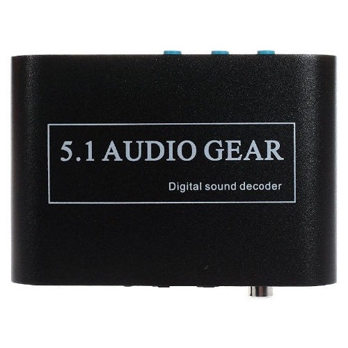 Conversor De Audio Digital Coaxil A Analog 5.1 +cable Optico