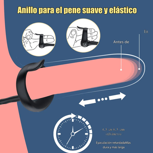 App Control Anillo Pene 2 En 1 Plug Anal Clítoris Vibrador Color Negro
