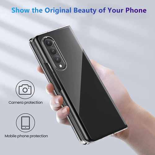 Funda Silicona Tpu Suave Carcasa Para Galaxy Z Fold 3 Transparente Samsung Galaxy Z Fold 3