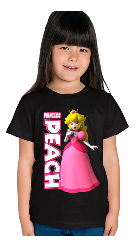 Remera Camiseta Super Mario En 3 Diseños Para Niñas