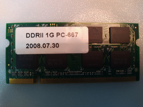 Memoria Ddr2 1g 667mhz Para Laptop Pc2-5300 Compatible