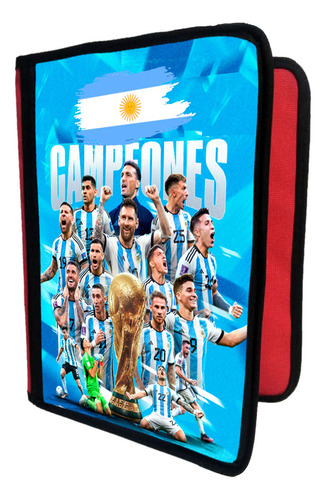 Funda Sublimada Tamaño A4 De Messi Selección Qatar T585