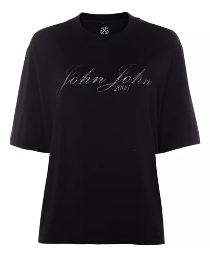 Camiseta John John Marmorizada  Camiseta Feminina John John Usado