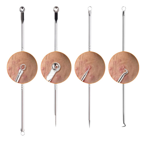 10 Kit 4 Removedores Puntos Negros Espinillas Rutina Facial