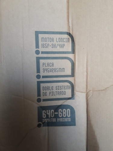 Pison Vibroapisonador Canguro Motor 4 Hp Loncin 4t Niyat