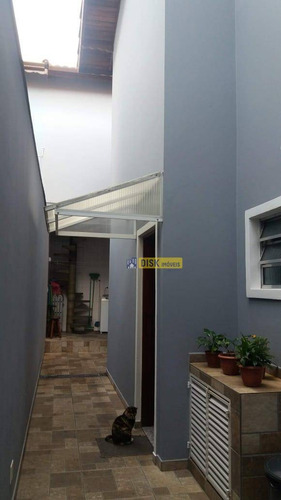 Sobrado Com 3 Dormitórios À Venda, 224 M² Por R$ 575.000 - Jardim Las Vegas - Santo André/sp - So0687