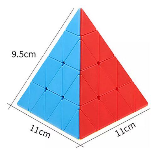 B Cubo Mágico Pyramix 4x4 Pyramid Yisheng 4x4x4