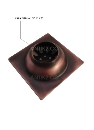 Rejilla Piso 10x10 Para Cobre Antiguo