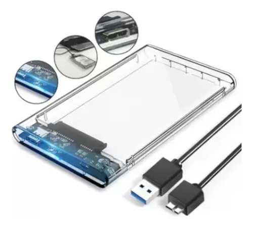 Kit Case HD/SSD Exbom O2G45 USB + HD SSD Crucial 480GB