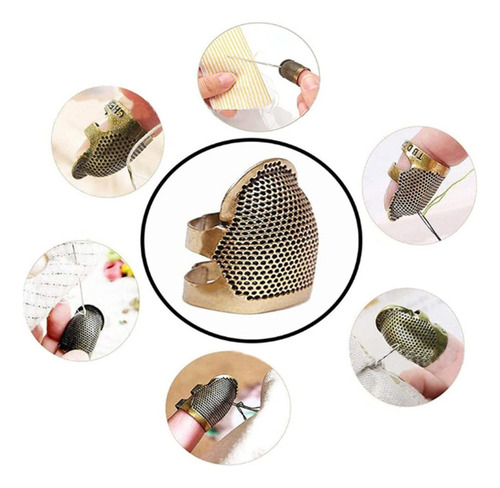 10pcs Cobre Dedal De Costura Protector De Dedos Accesorios