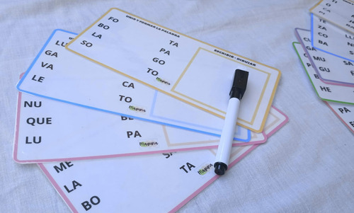Didáctico Lecto Escritura Une Con Flechas Descubre Palabras