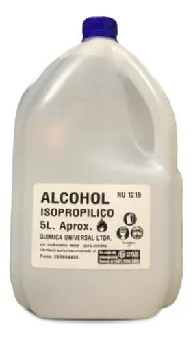 Botella alcohol isopropílico 5L