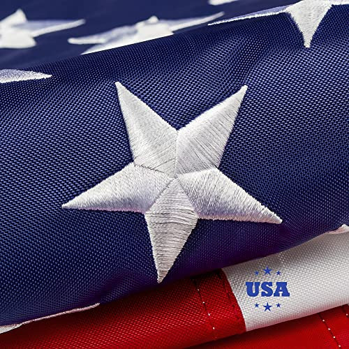 The Top 10x15 Ft American Flag For Outside, Deluxe Made...