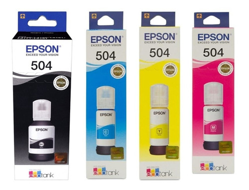 Tinta Epson 504 Ecotank L4150 L4160 L6161 L6171 L6191