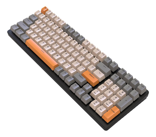 Teclado Mecánico K 8721 Para Videojuegos De Escritorio N Com