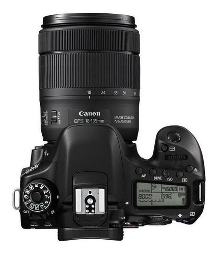 Imagen 4 de 4 de Canon EOS Kit 80D + lente 18-135mm f/3.5-5.6 IS USM DSLR color negro