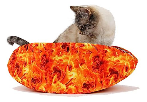 Cama Para Gatos Moderna En Canoa Para Gatos (fuego)