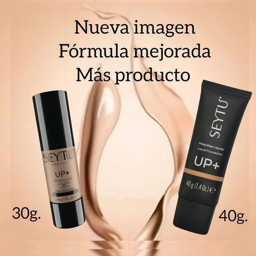 Base de maquillaje Seytú Líquido FPS15 resistente al agua y al sudor