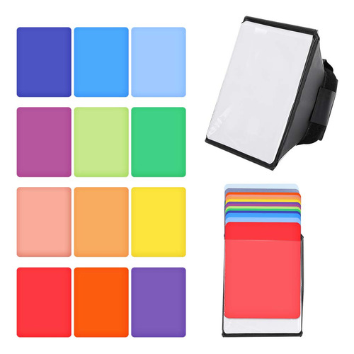 Ebtools Mini Flash Light Difusor Softbox Filter 12 Color