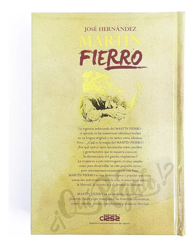 Libro Martin Fierro - Anotada Ilustrada Con Vocabulario -