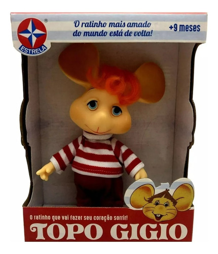 Boneco Colecionável Rato Ratinho Topo Gigio Original Estrela