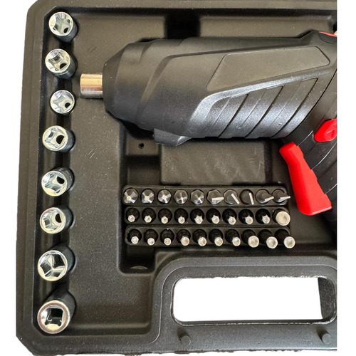 Parafusadeira Elétrica Portátil Bateria Usb 4.2v Kit 45 Pçs