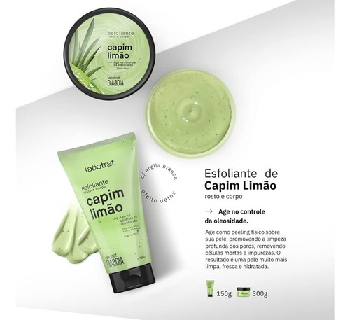 Esfoliante Capim Limao Labotrat 300gr