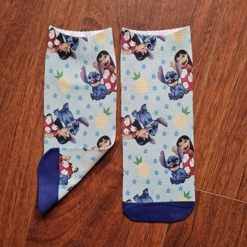Imagen 10 de 10 de Calcetines Personalizados Divertidos Stitch