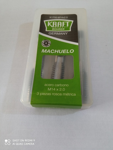 Juego (3und) Macho Para Roscar 14mm Paso 2.00