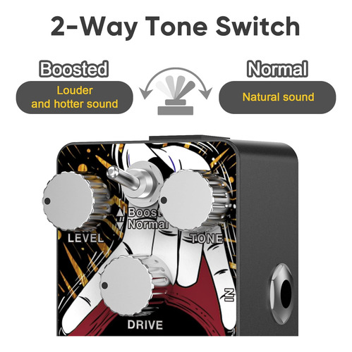 Pedal De Sobremarcha De Guitarra Sofadio, Verdadero Bypass D