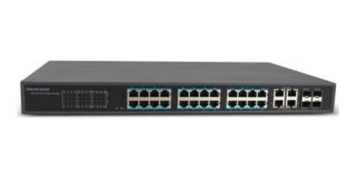 Switch Longse 24 Puertos Poe 10/100 + 4 Ptos + 4 Sfp