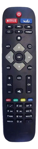 Control Televisor Generico Para Philips Phi-958 Con Apps Netflix Vudu Smart Tv Series Negro
