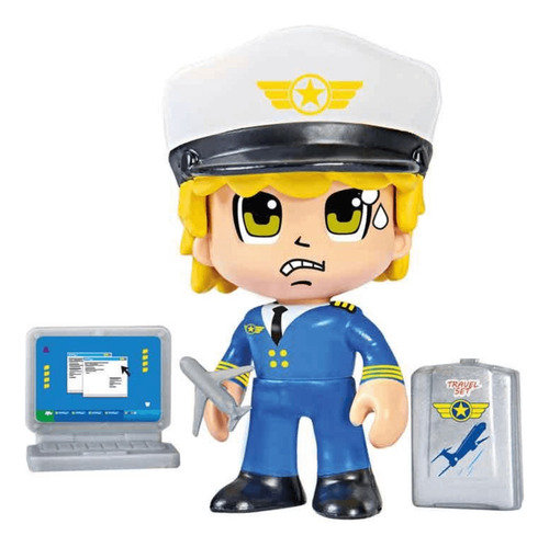 Figura Piloto Con Accesorio Pinypon Action Famosa