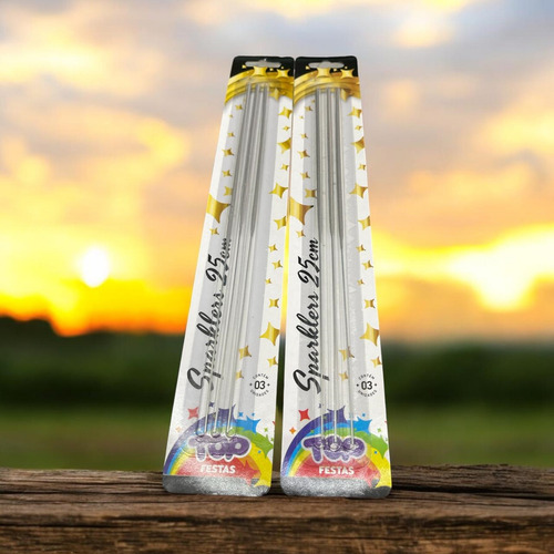15 Velas Sparklers 25 Cm Para Casamento Sem Fumaça
