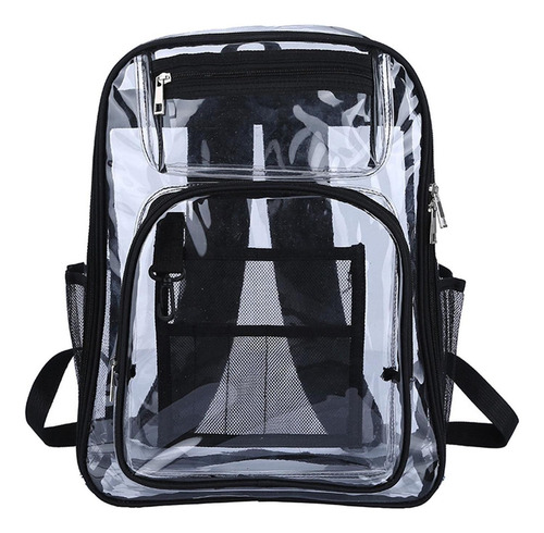 L Mochila Transparente Correa Reforzada De Pvc Resistente Al